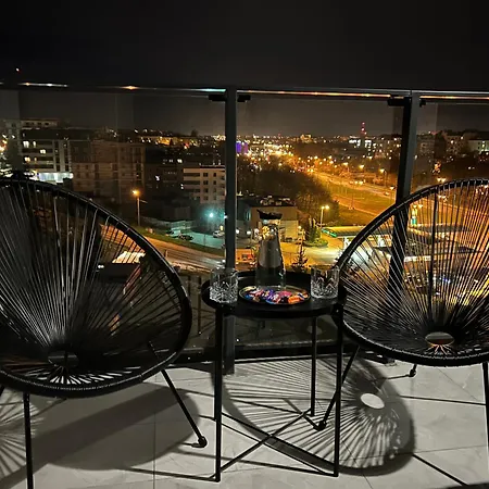 Lubelak Z Widokiem Na Panorame Miasta - Centrum Apartment Lublin