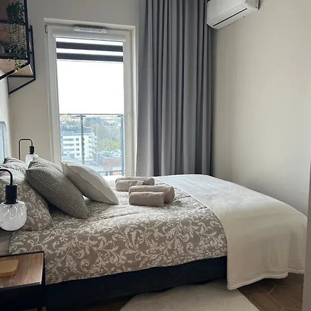 Apartment Lubelak Z Widokiem Na Panorame Miasta I Klimatyzacja I Parking Podziemny I Centrum